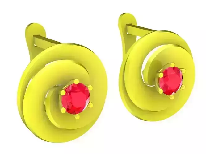 5943 art diamond earrings