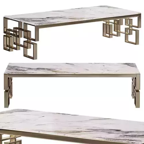 Casa Padrino luxury coffee table silver