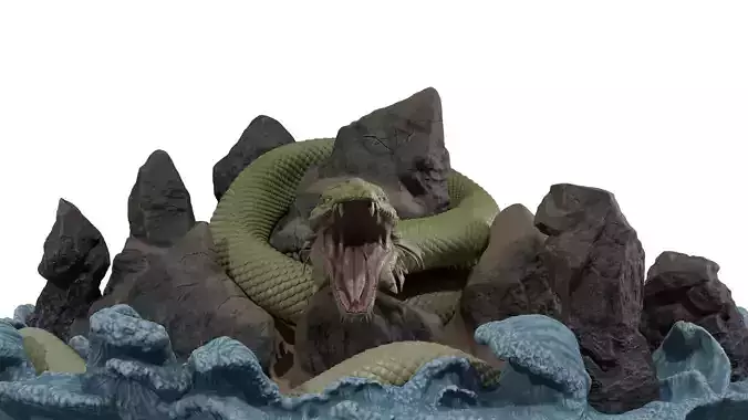 JORMUNGANDR - NORSE MYTHOLOGY 3D print model