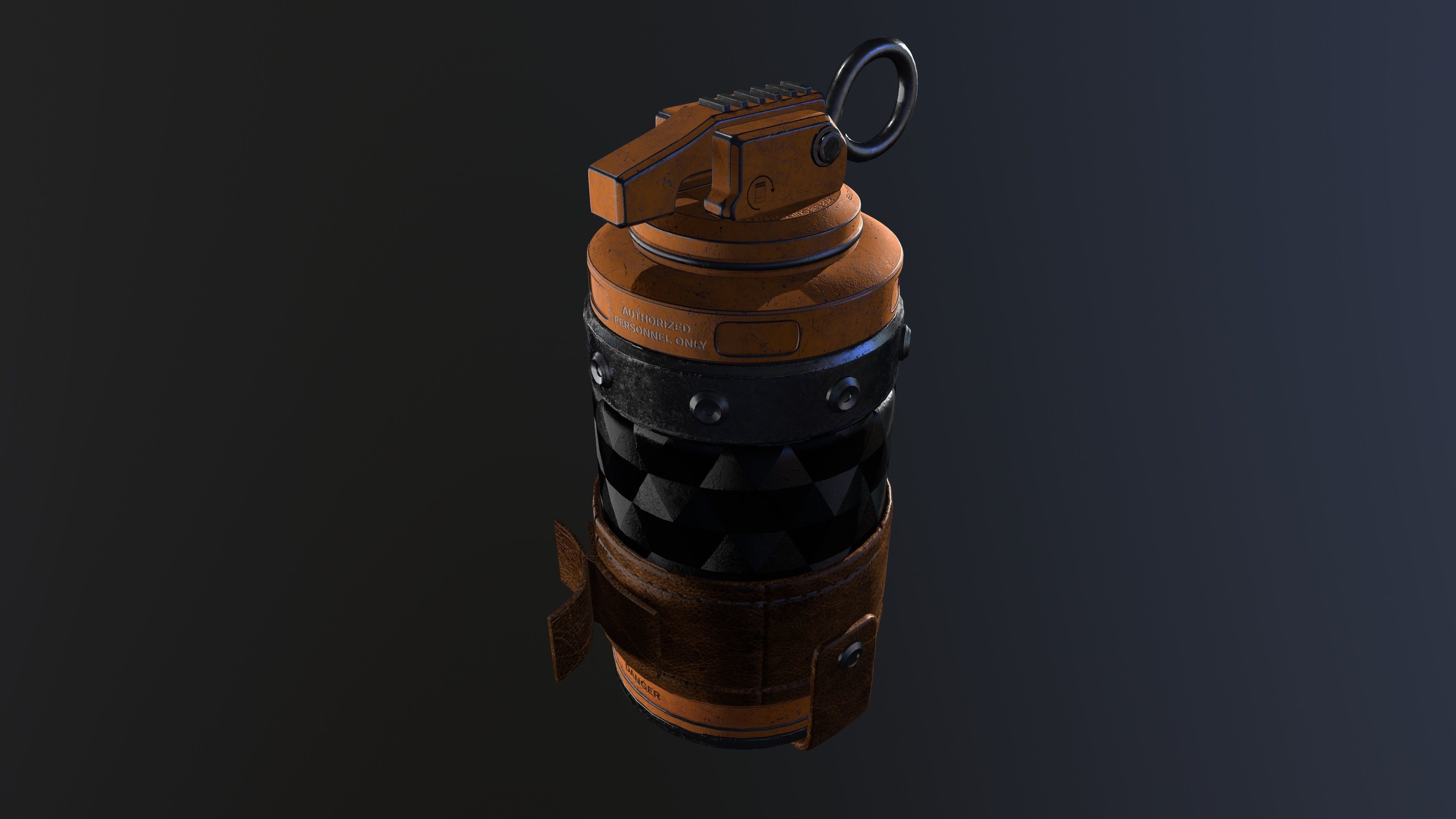 Grenade 3D Model Low-poly 3D model_6