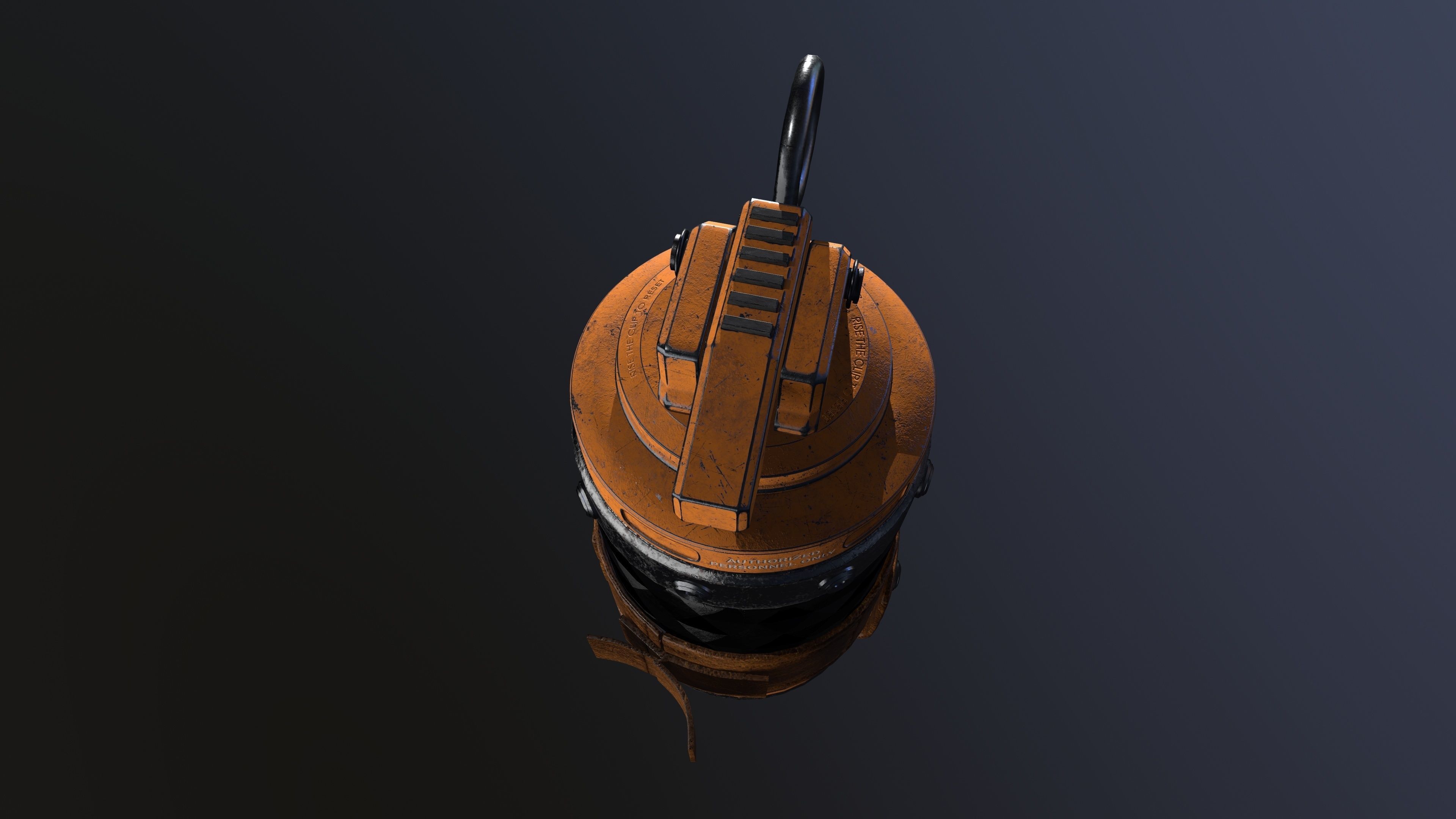 Grenade 3D Model Low-poly 3D model_2