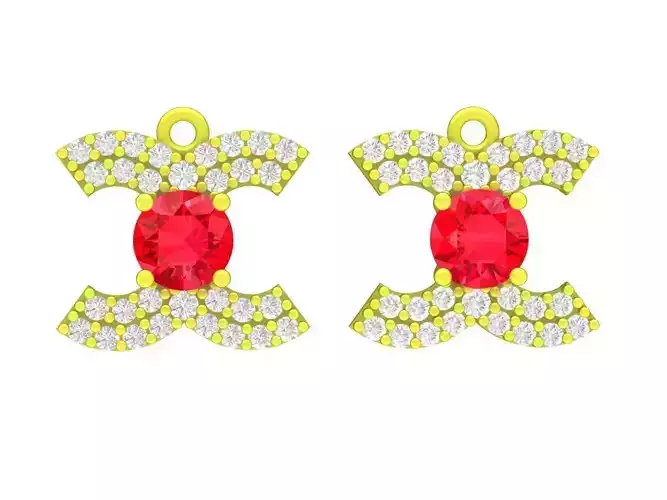 5946 diamond earrings 