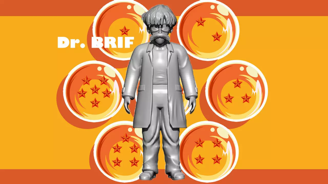 DR BRIEF- DRAGONBALL - SPLIT PART 3D print model
