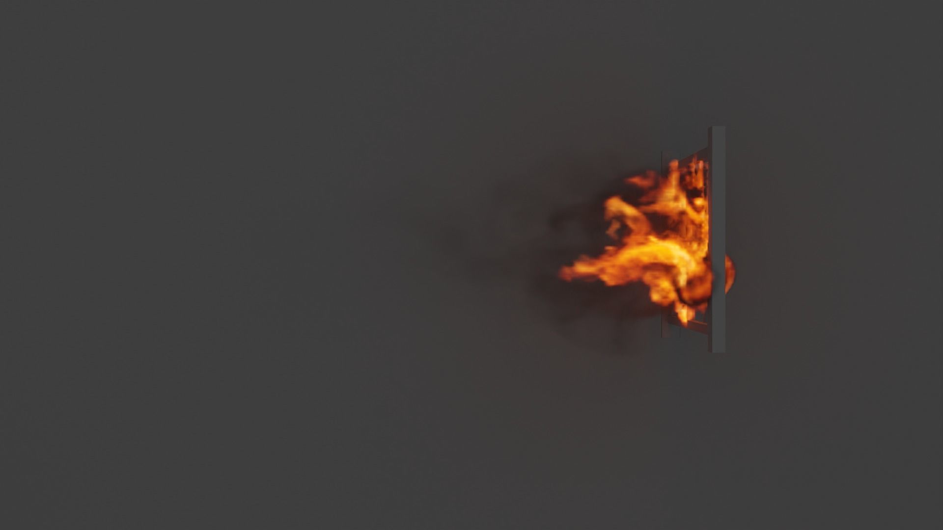 Burning window vdb 3D model_6