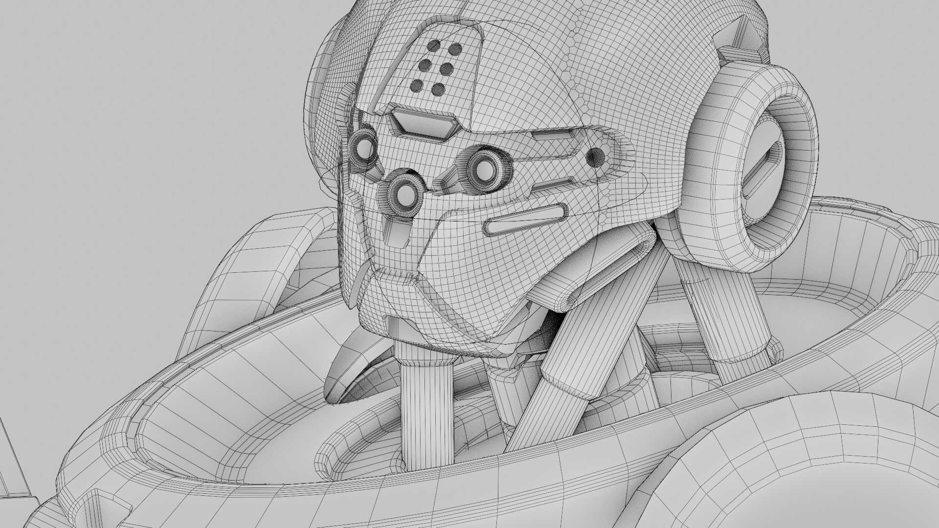 BATTLE DROID Z-9000  RIGGED 3D model_39