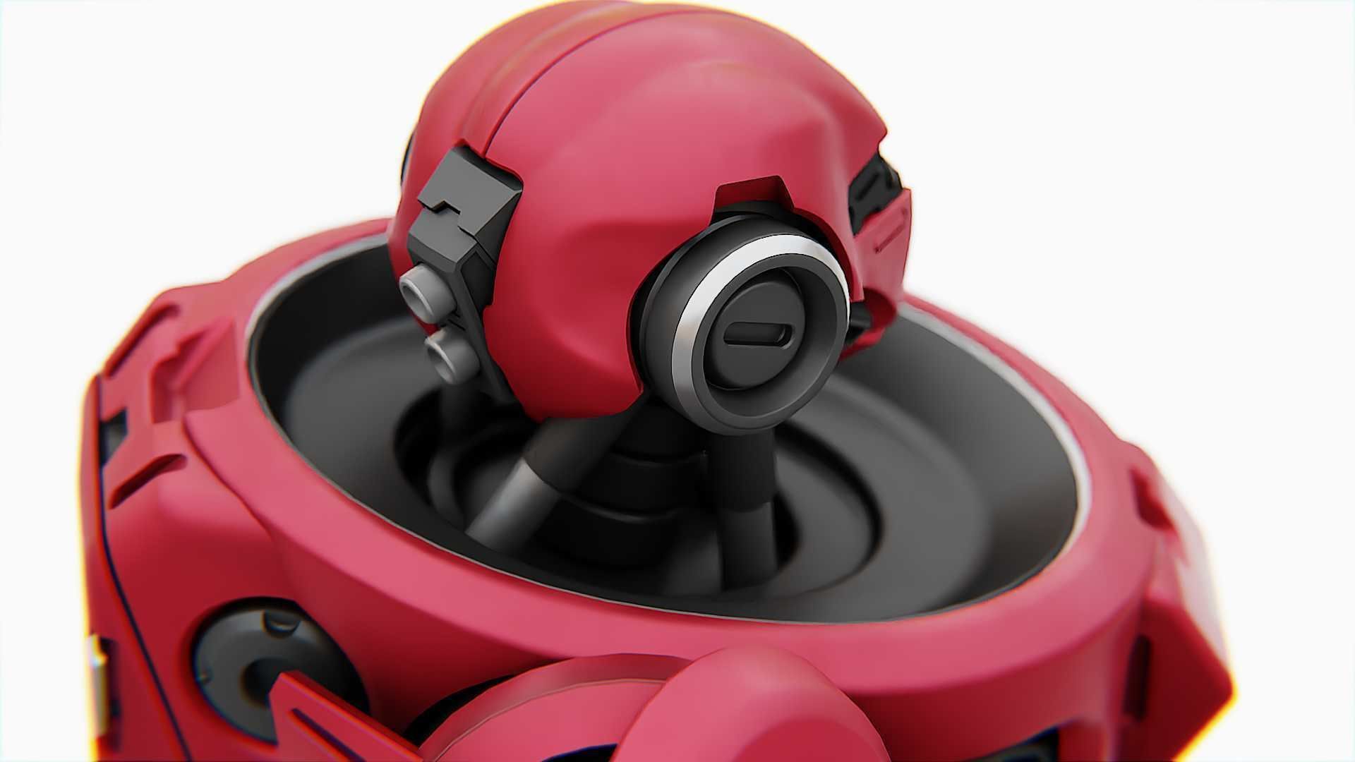 BATTLE DROID Z-9000  RIGGED 3D model_19