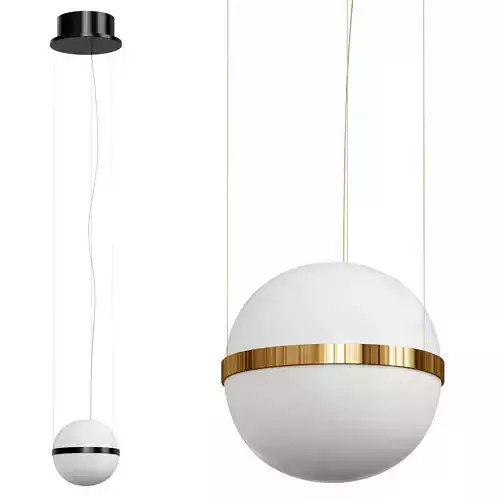 Modern Led Glass Ball Pendant Light by happyhouse 3D model