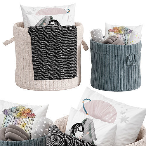 Storage basket  3D model 2