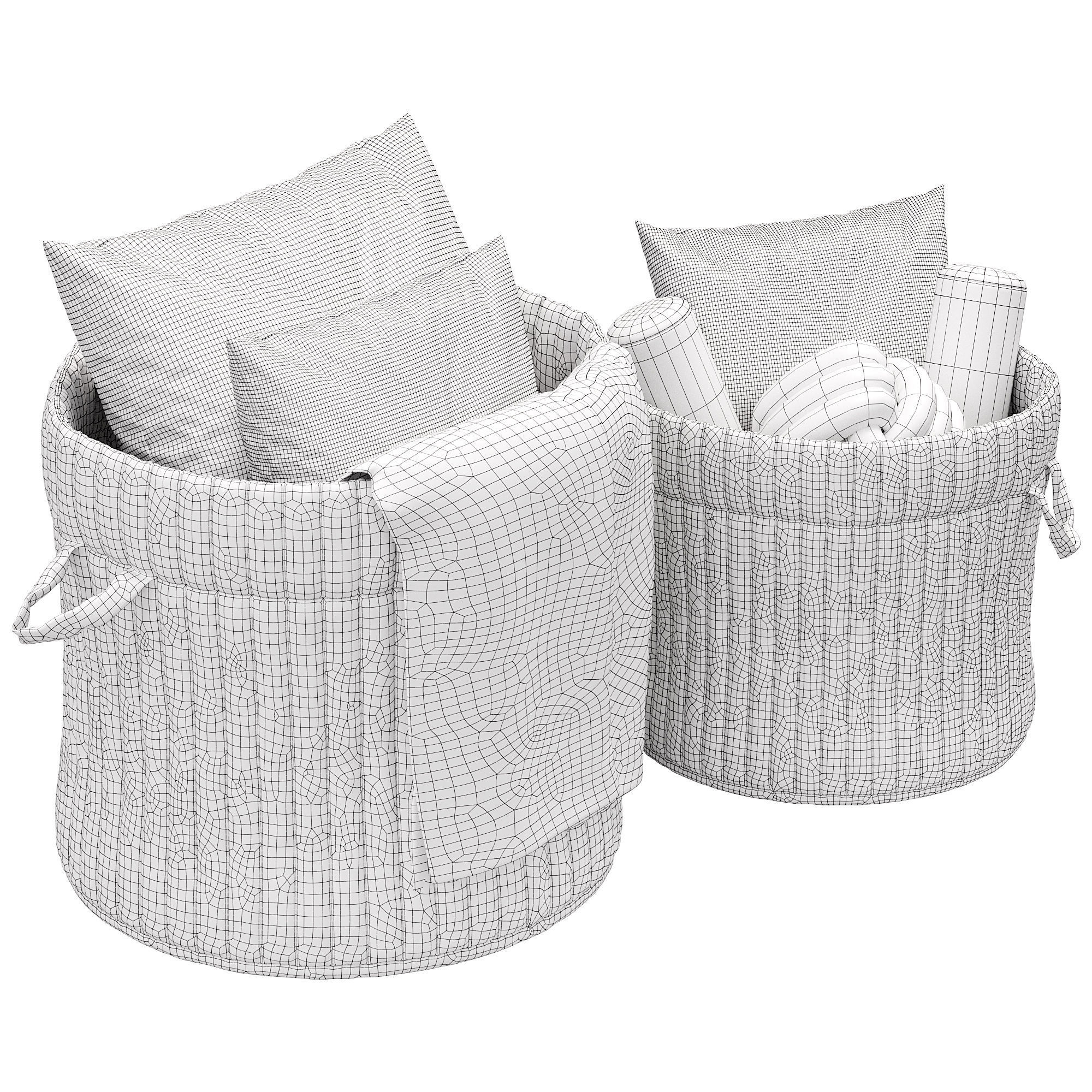 Storage basket  3D model_2