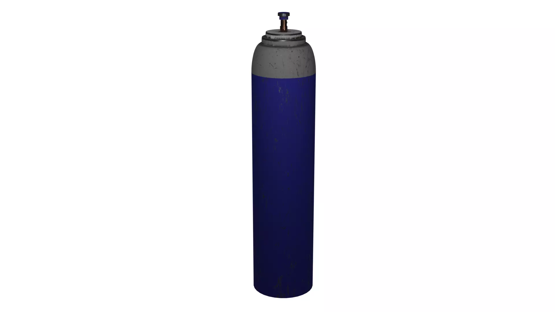 Oxygen Cylinder Low-poly 3D model