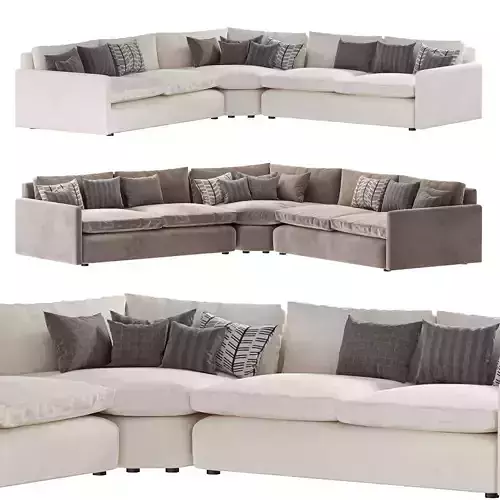 Kipton Three Piece Wedge Sectional