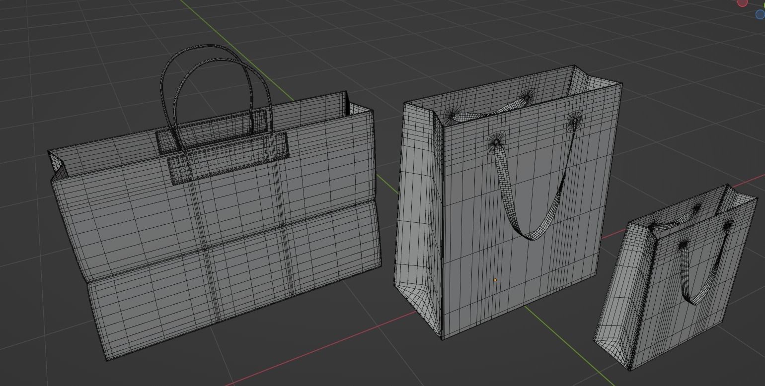 Shopping bags 3D model_28