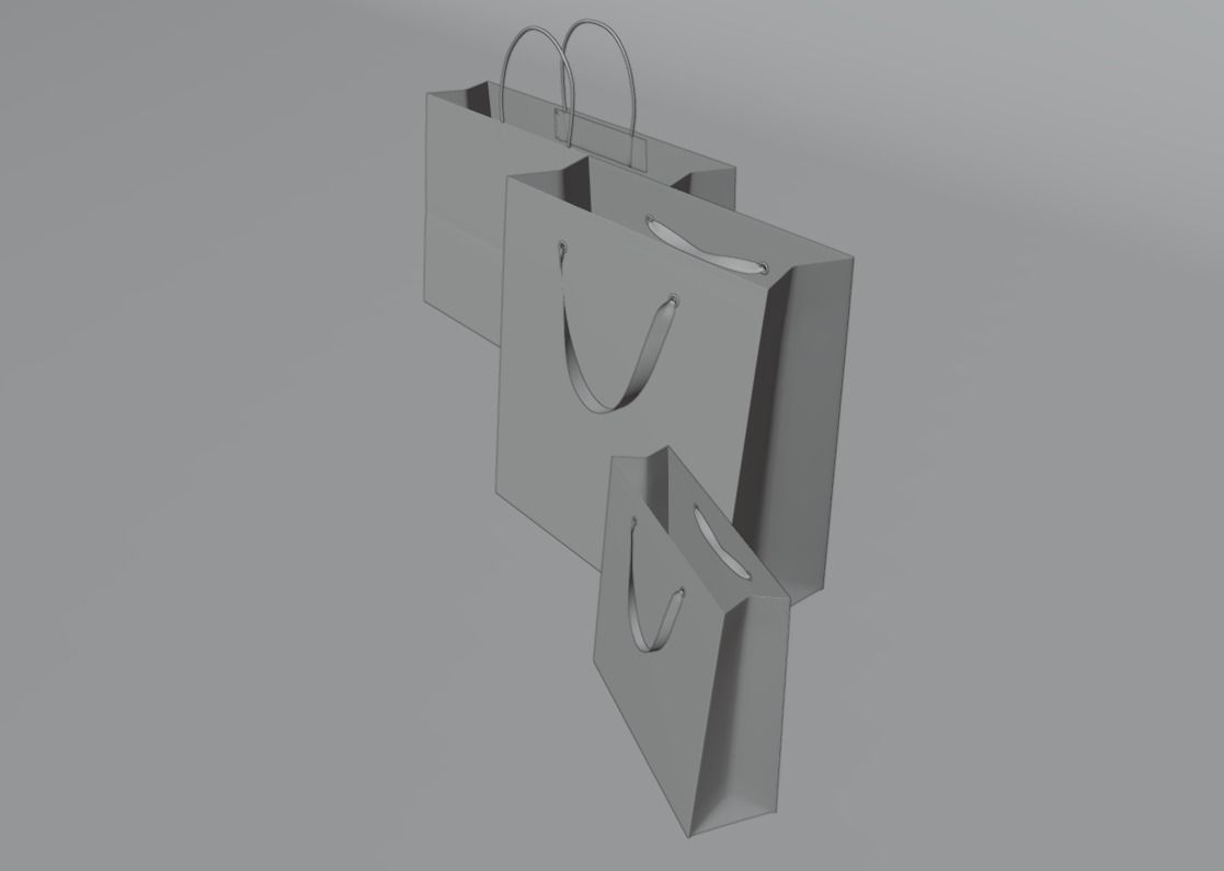 Shopping bags 3D model_17