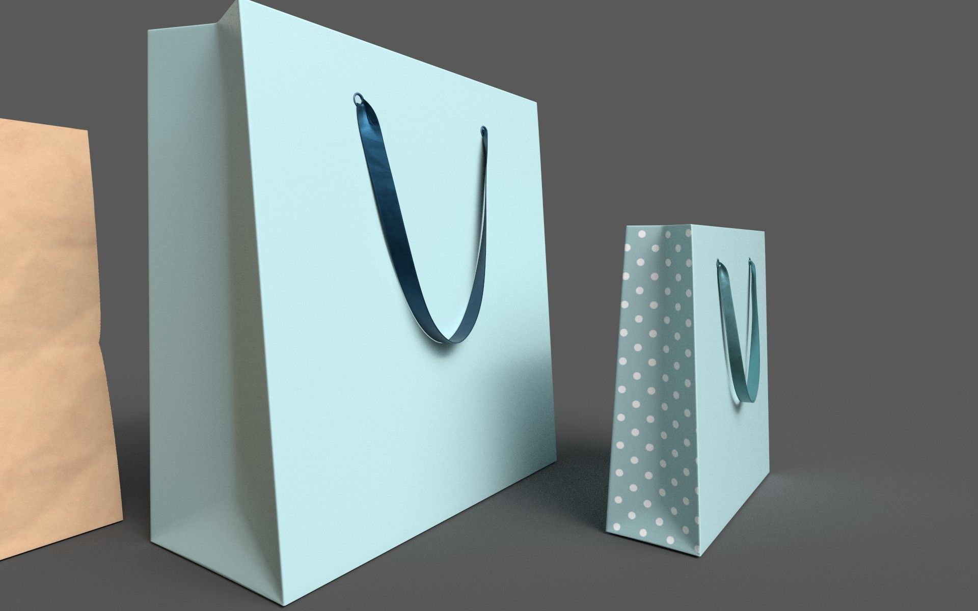 Shopping bags 3D model_5
