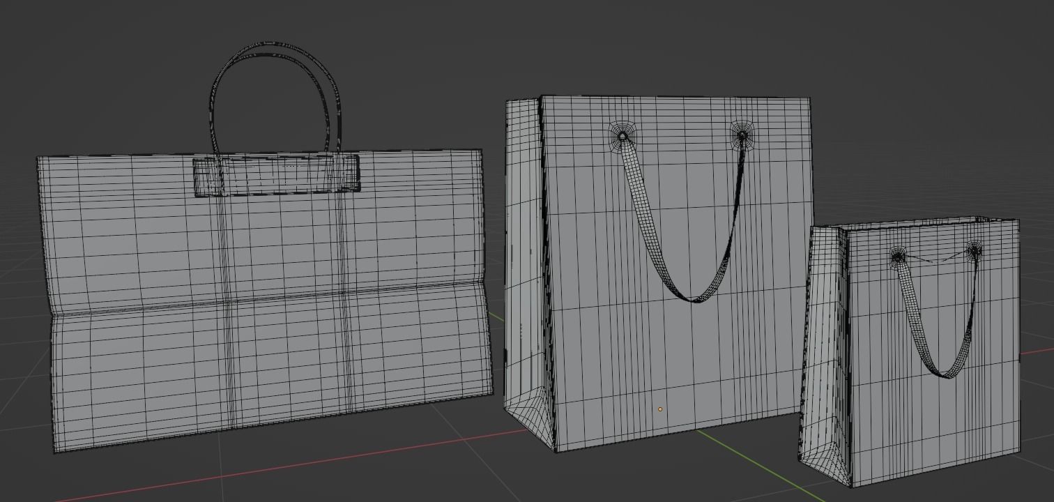 Shopping bags 3D model_27