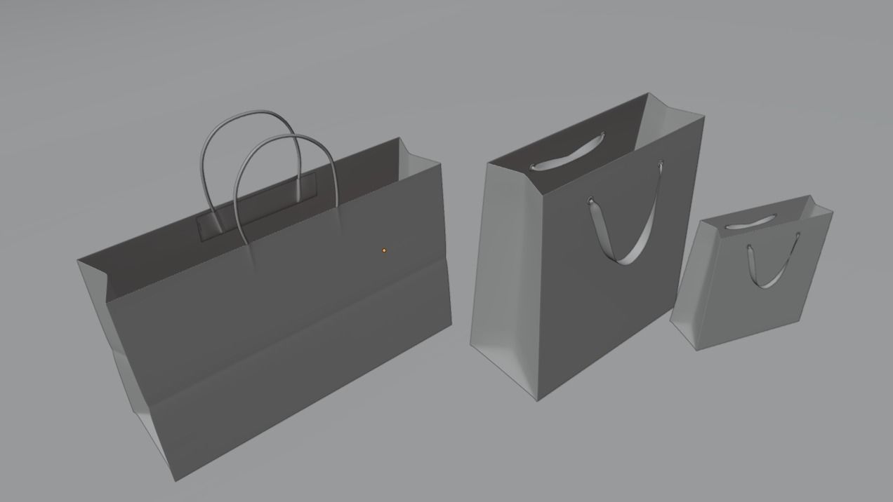 Shopping bags 3D model_22
