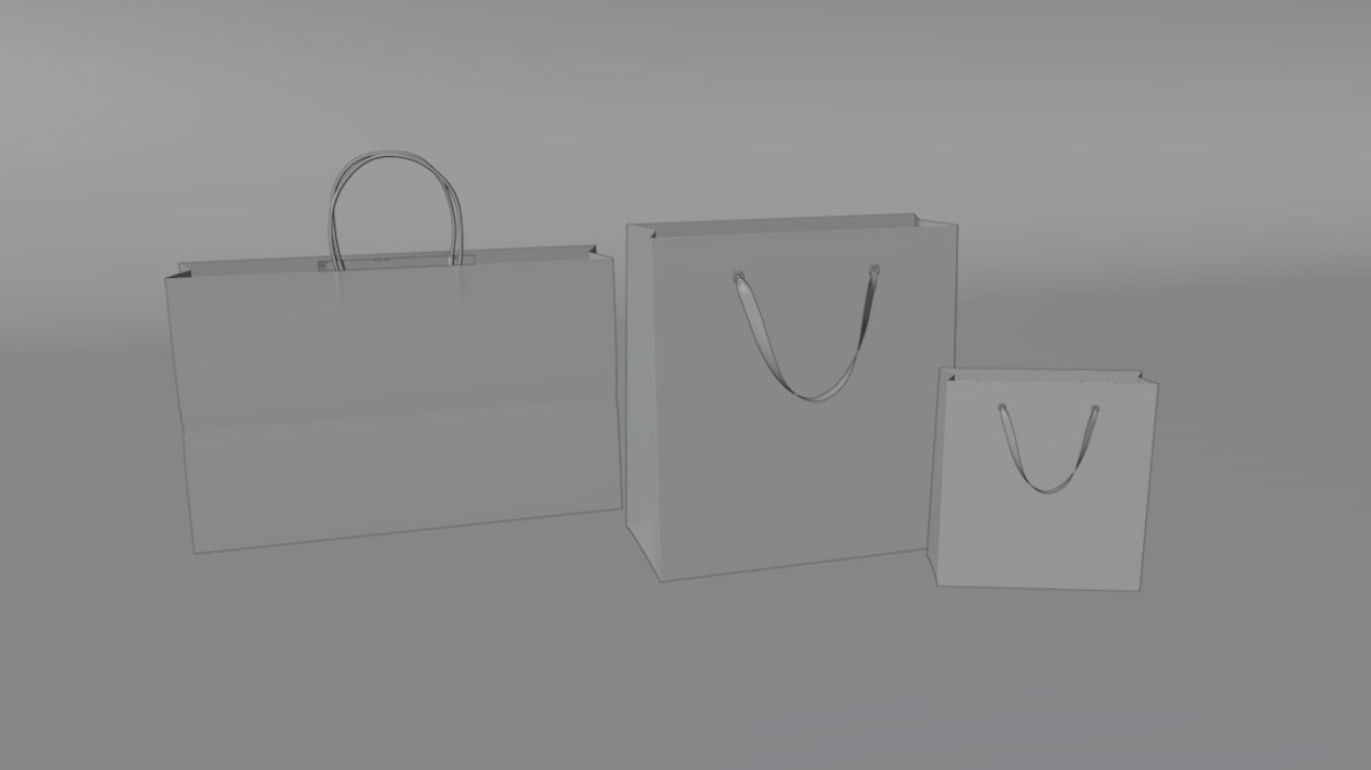Shopping bags 3D model_16