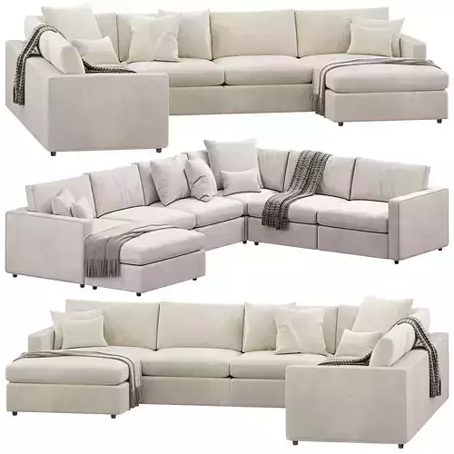 Filmore Three Piece Sectional sofa by arhaus