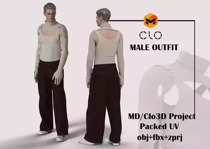 MALE OUTFIT 3D MODEL