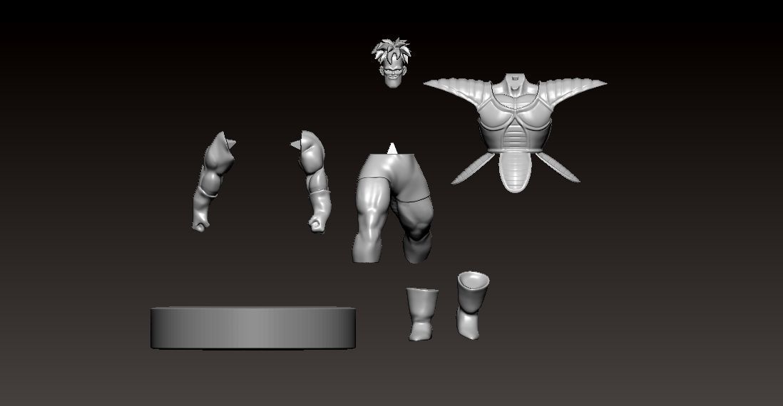 RECOOME - GINYU FORCE - DRAGONBALL - SPLIT PART 3D print model_1