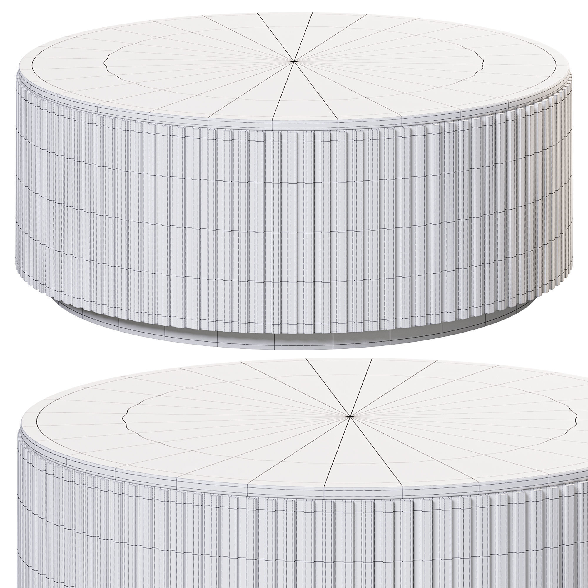 Finnley Round Coffee Table By Arhaus 3D model_2