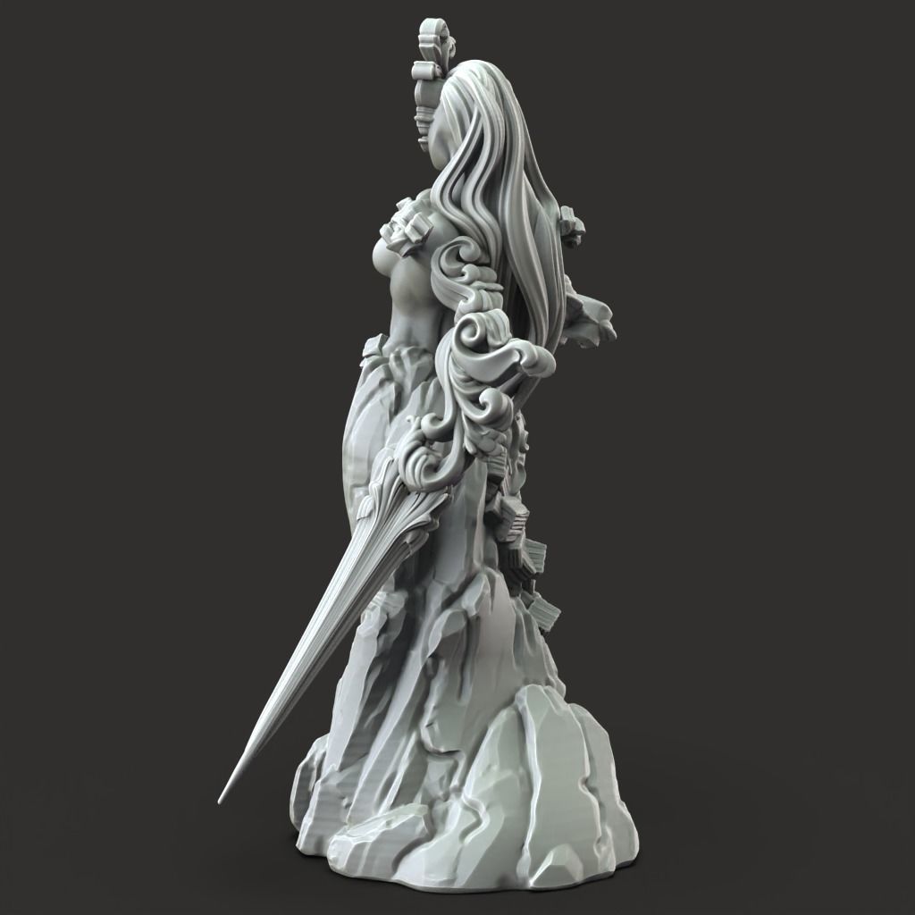 Gilded Golem -3D Printable TTRPG - PRESUPPORTED - 32mm Scale  3D print model_9