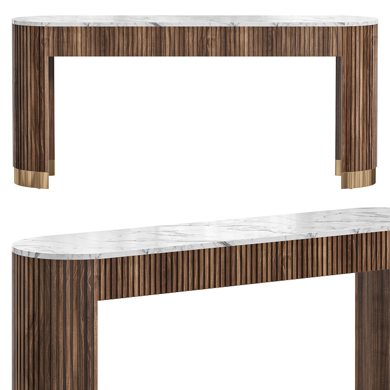 Finnley Console Table by arhaus 3D model_1