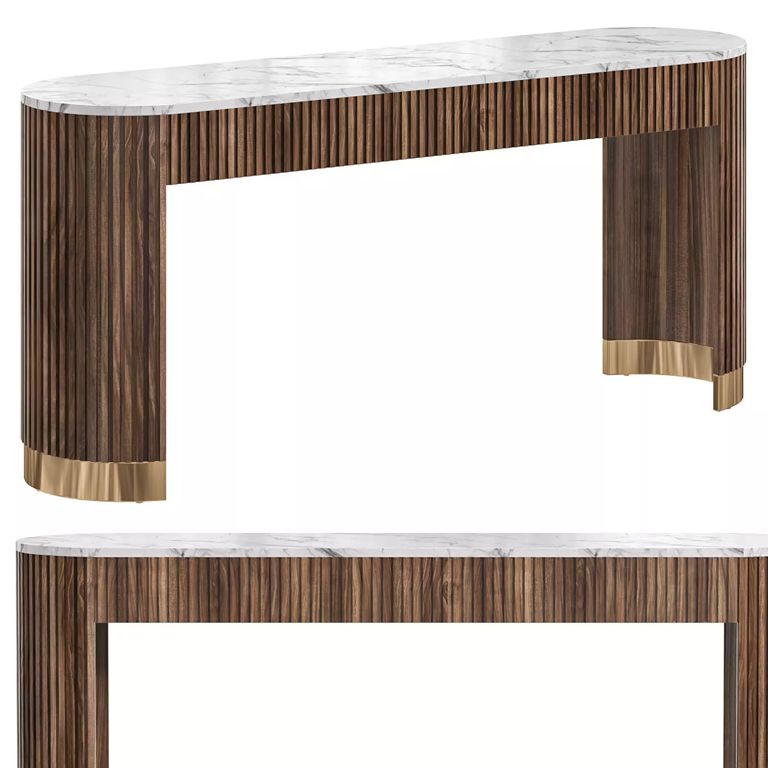 Finnley Console Table by arhaus 3D model_0