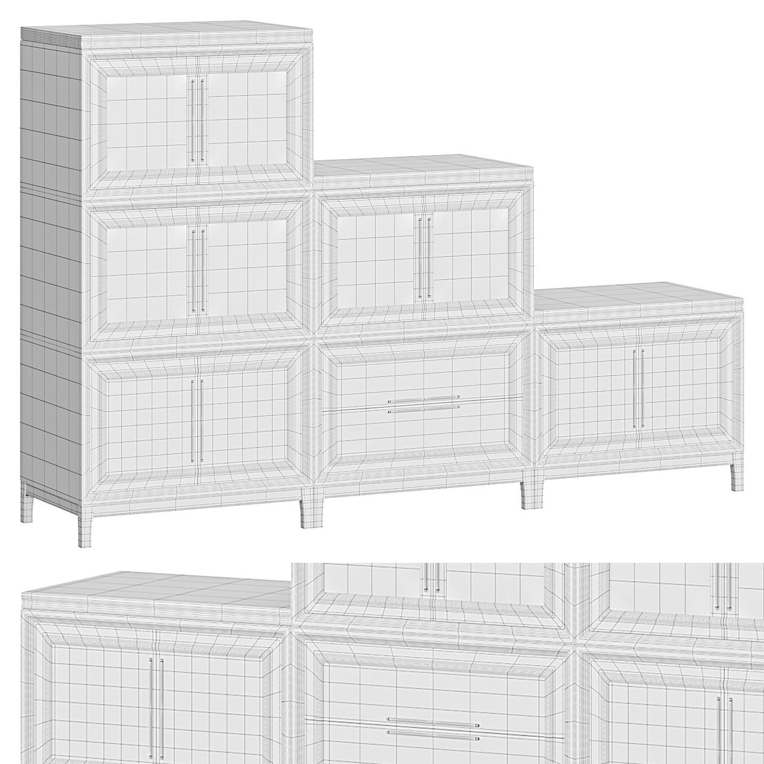 Descending Wall Unit by Arhaus 3D model_2