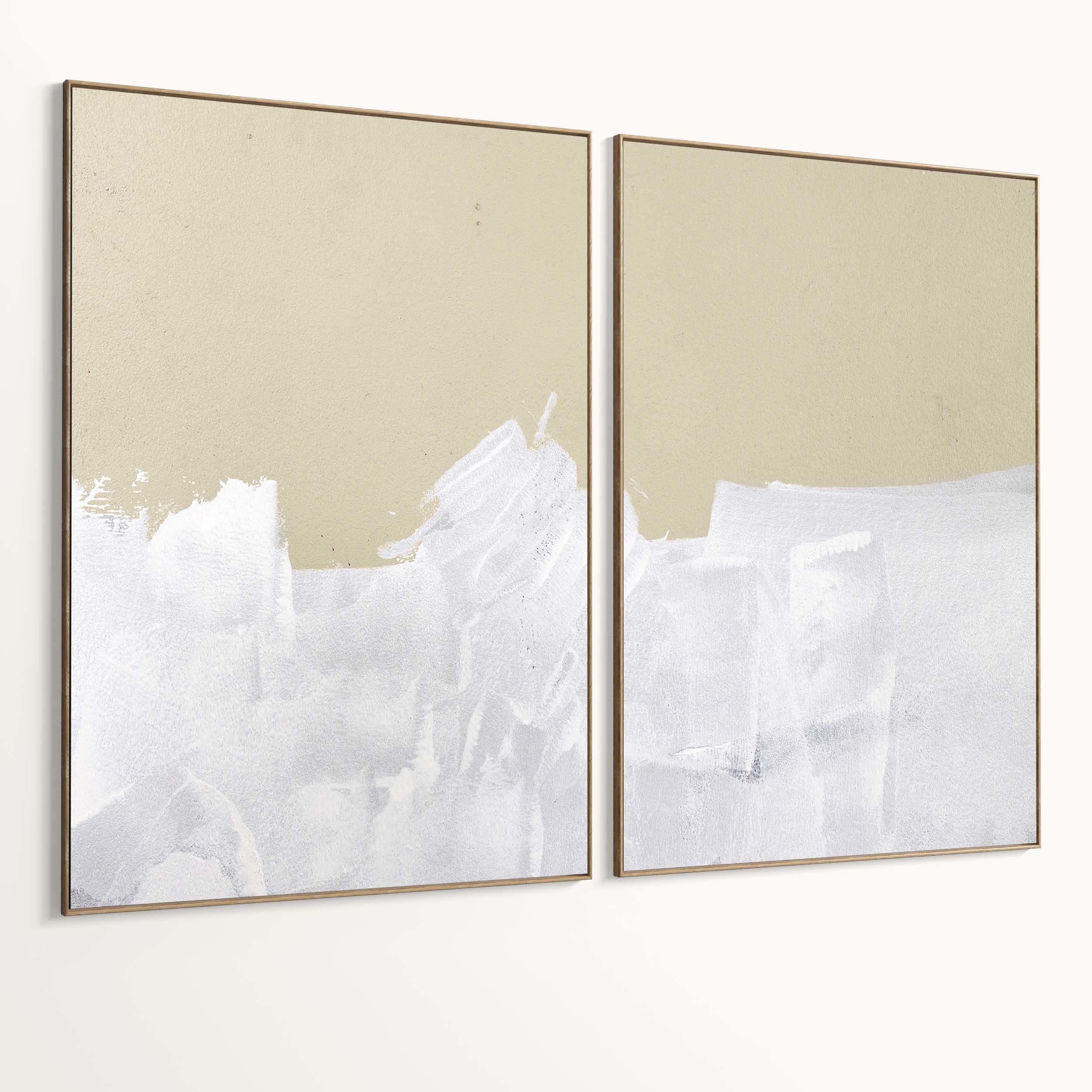 Plaster Two Photo Frame 412 Low-poly 3D model_1