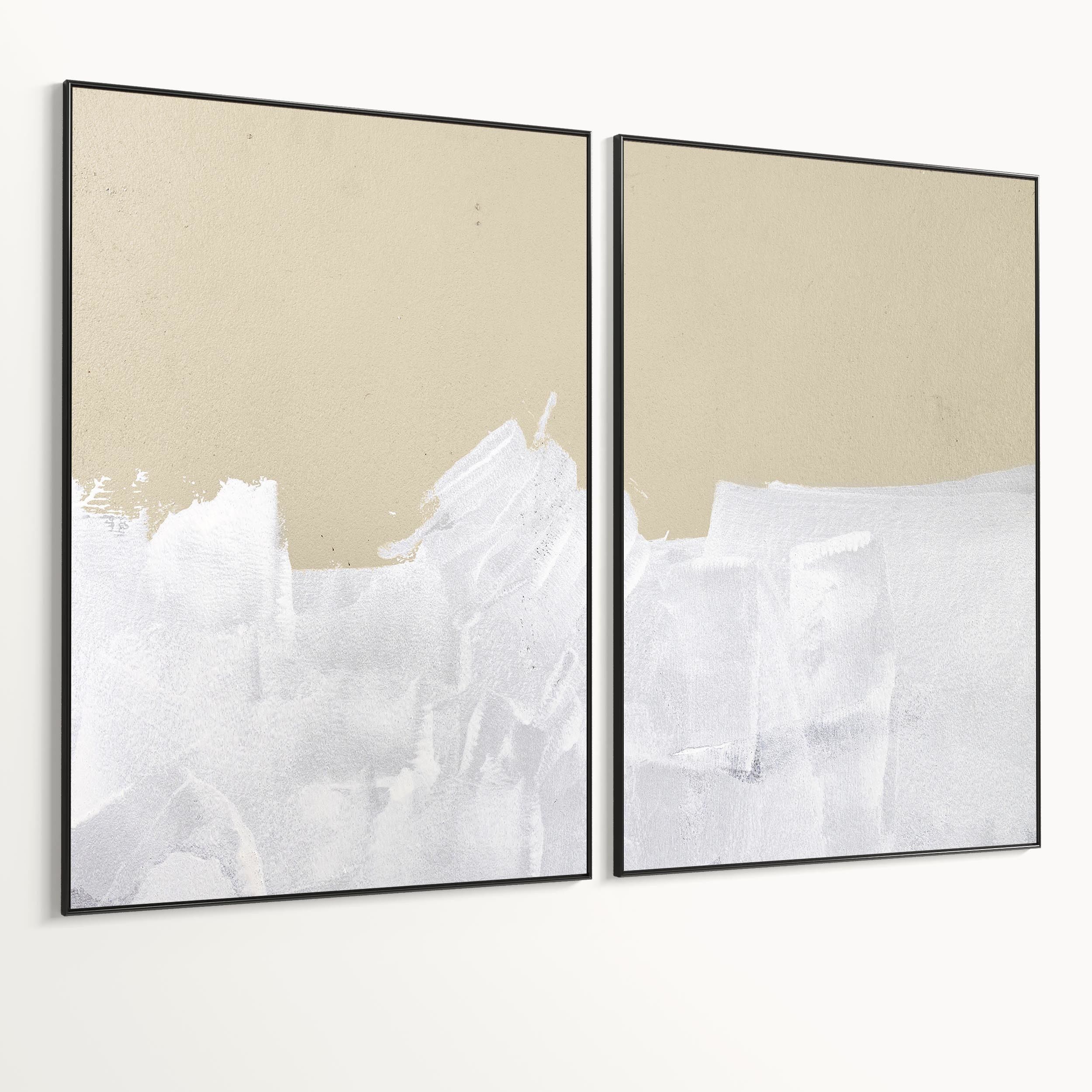 Plaster Two Photo Frame 412 Low-poly 3D model_5