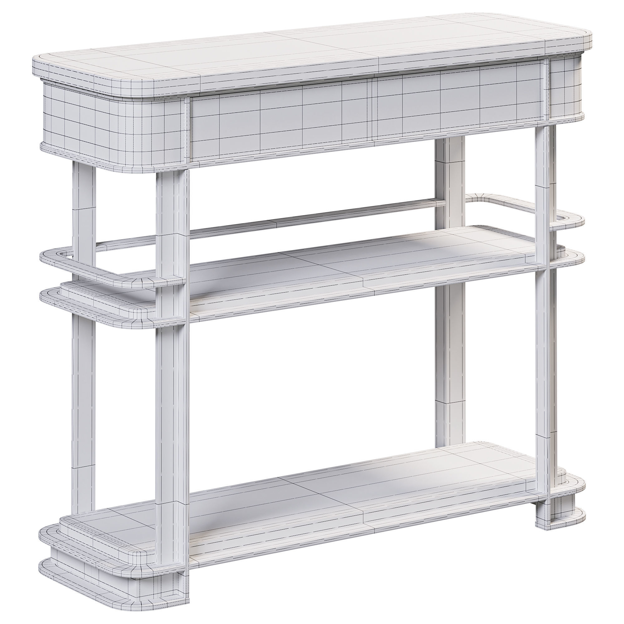 Sama Bar Cart By Arhaus 3D model_2