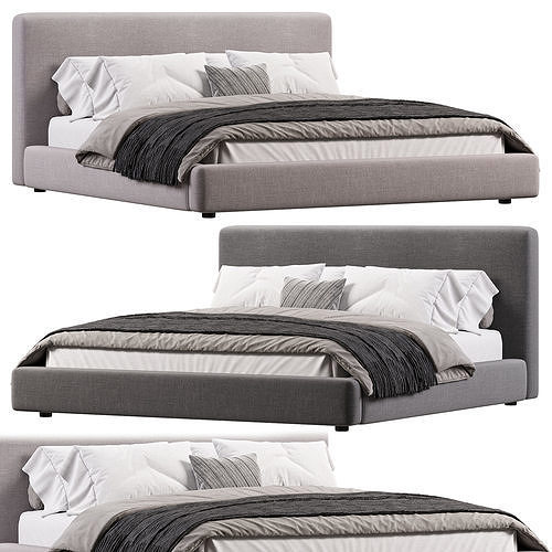 Lago Bed Bed By Arhaus 3D model
