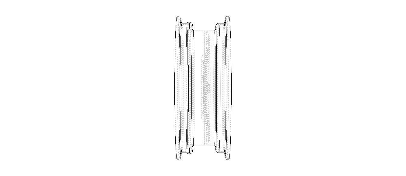 12 inch x 4 inch Trailer Wheel 3D model rigged | CGTrader