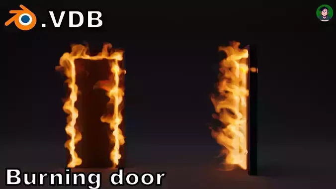 Burning door vdb