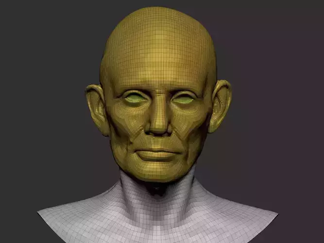 Abraham Lincoln Low-poly 3D model