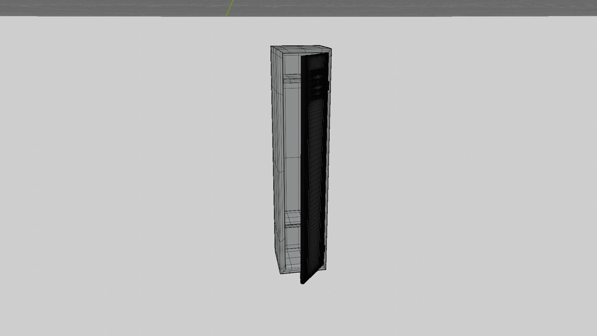 School Locker Low-poly 3D model_5