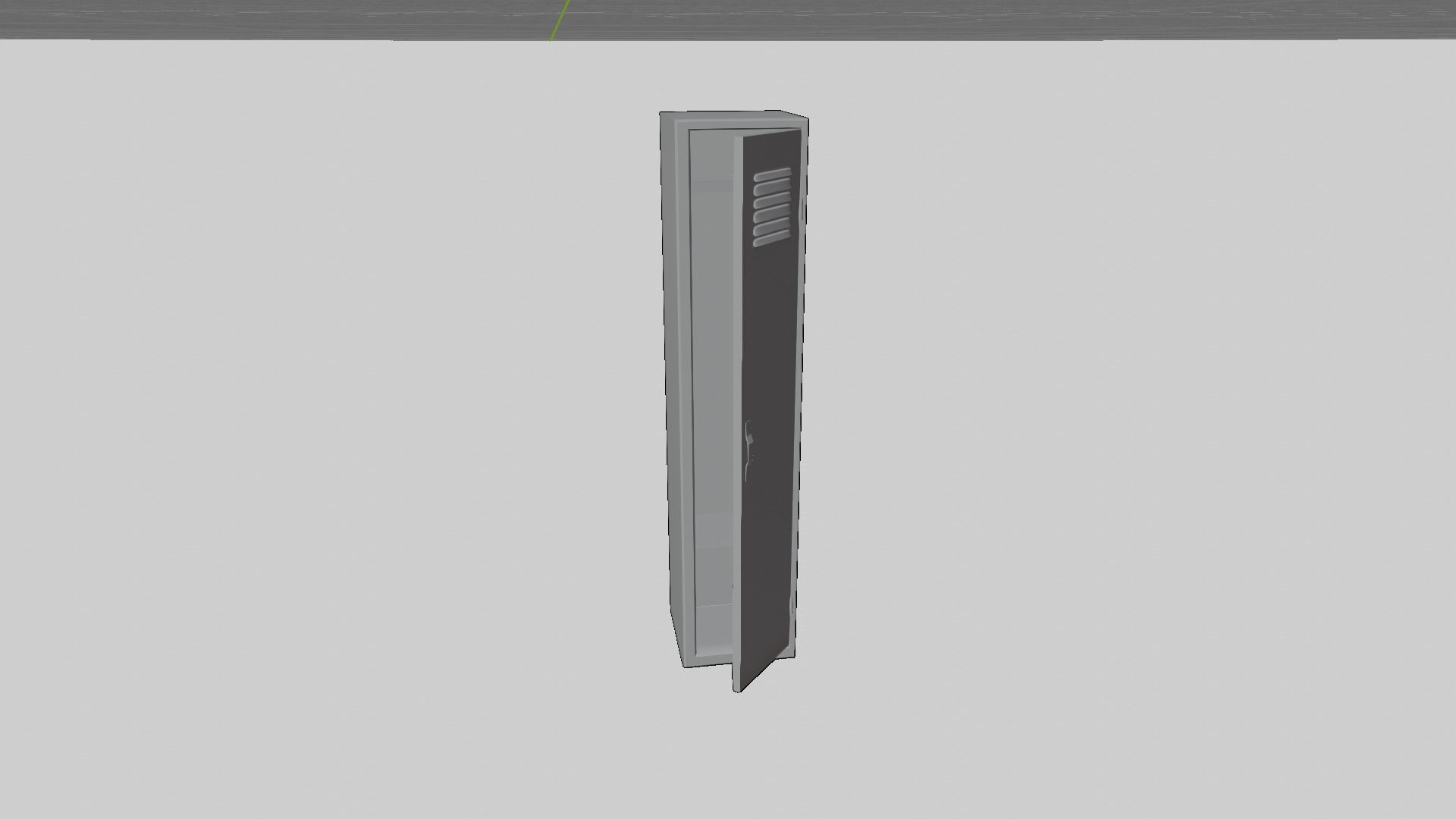School Locker Low-poly 3D model_4