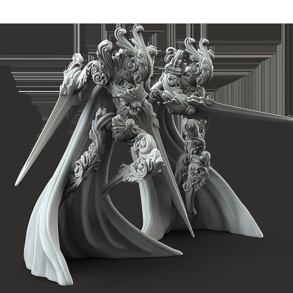 Gilded Knights - 3D Printable TTRPG - PRESUPPORTED - 32mm 3D print model_8