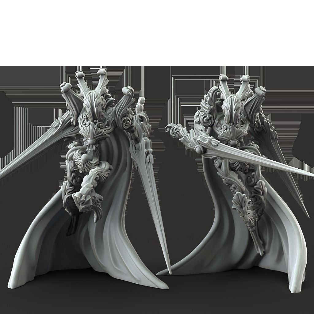 Gilded Knights - 3D Printable TTRPG - PRESUPPORTED - 32mm 3D print model_6