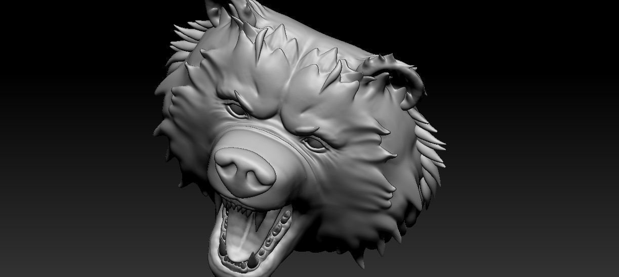 Bear Pendant 3D print model_5