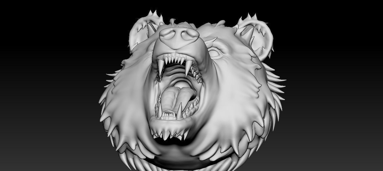 Bear Pendant 3D print model_4