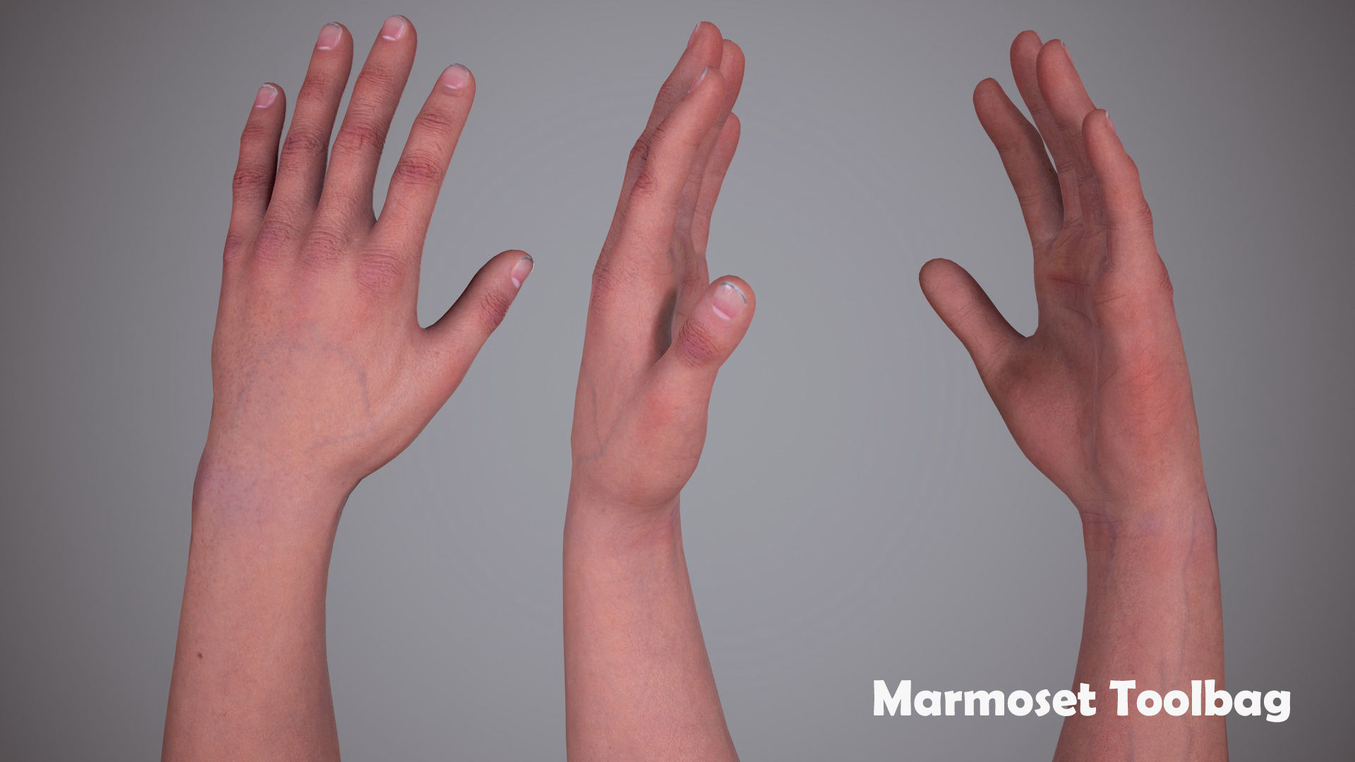 FPS Arms 01 Low-poly 3D model_10