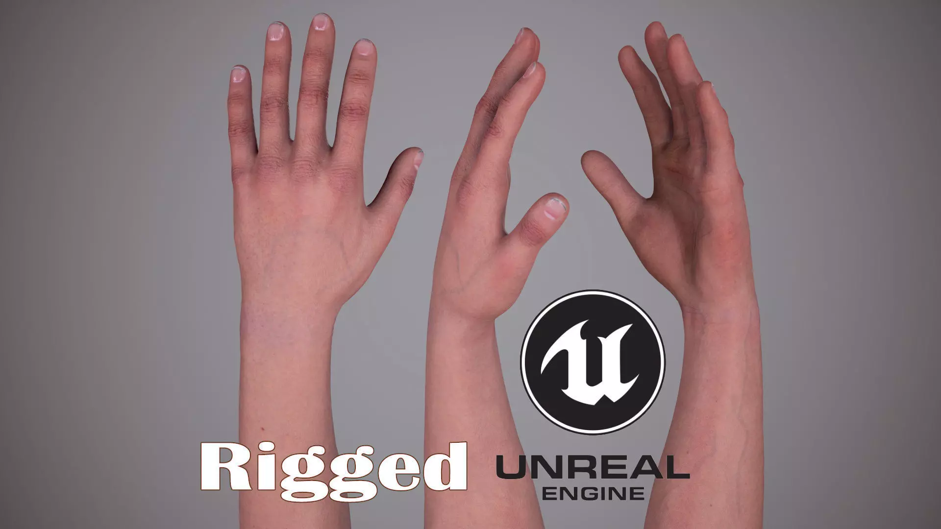 FPS Arms 01 Low-poly 3D model_0