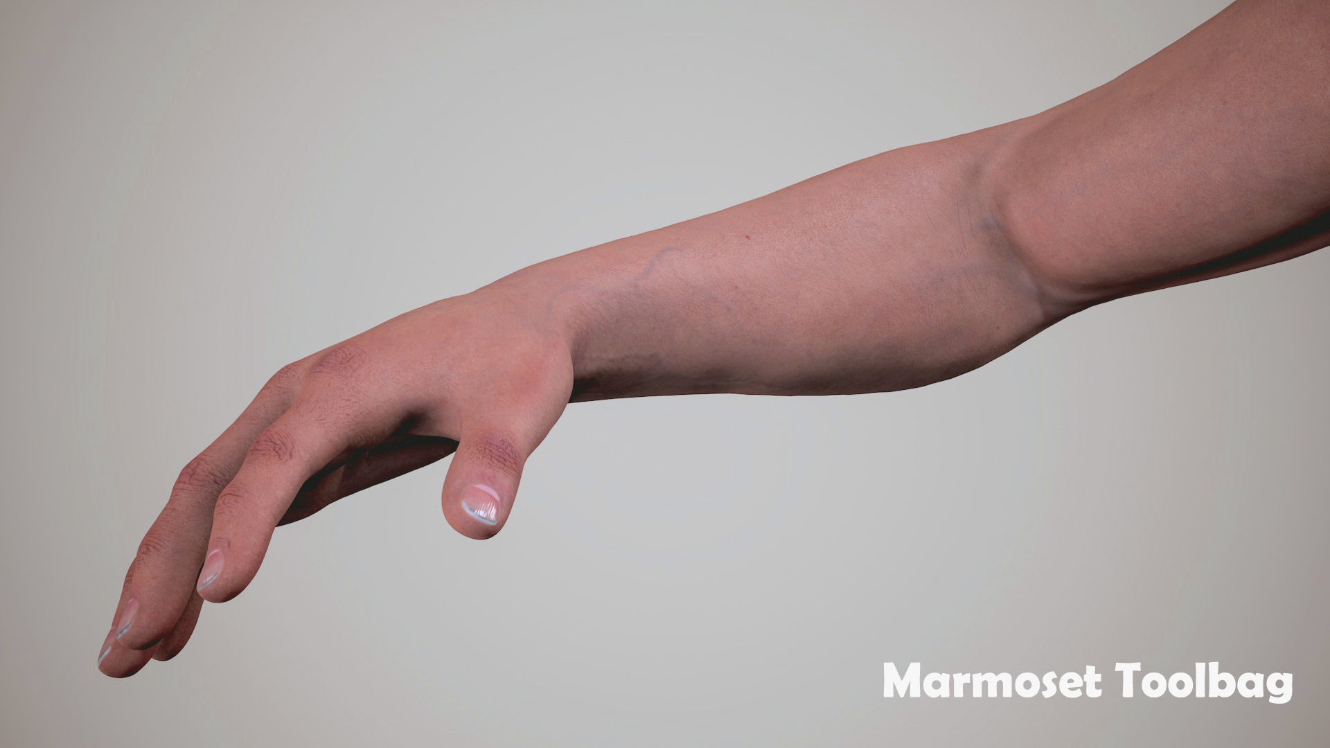 FPS Arms 01 Low-poly 3D model_15