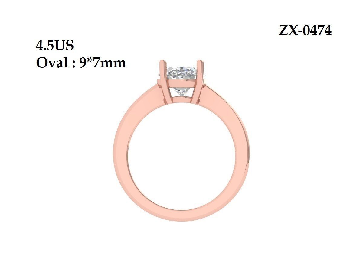 Wedding Ring 3D print model_11