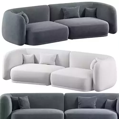 SOHO 3 SEATER SOFA By Vorsen 3D model