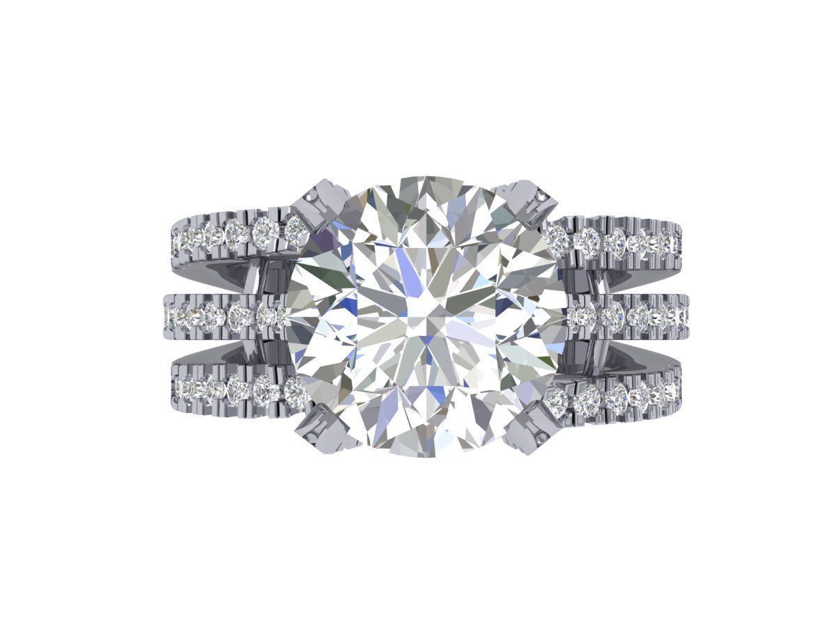 Wedding Ring 3D print model_4