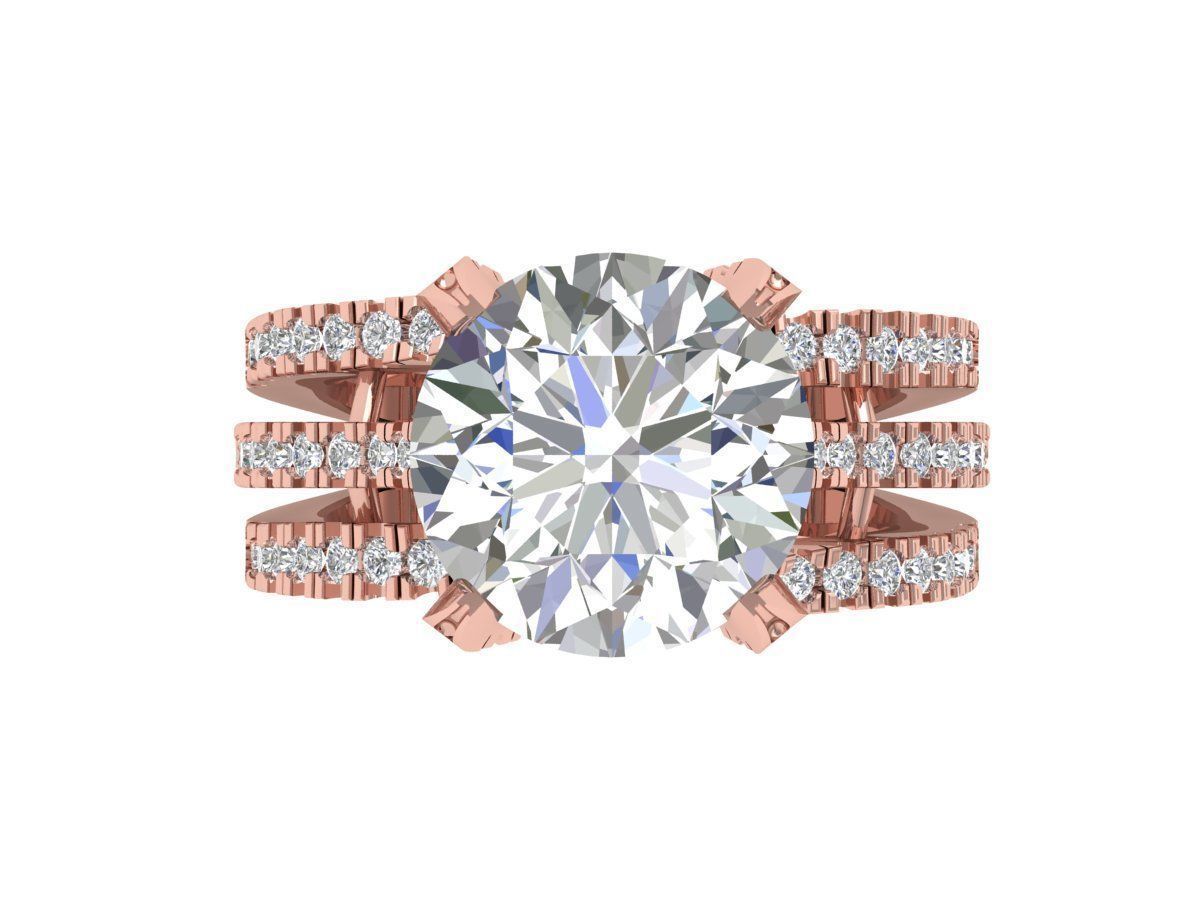 Wedding Ring 3D print model_3