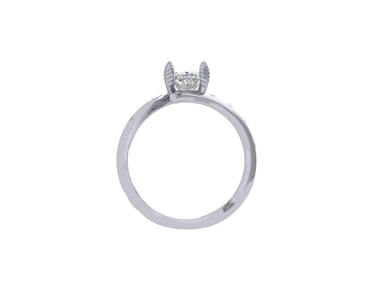 Engagement Ring 3D print model_6